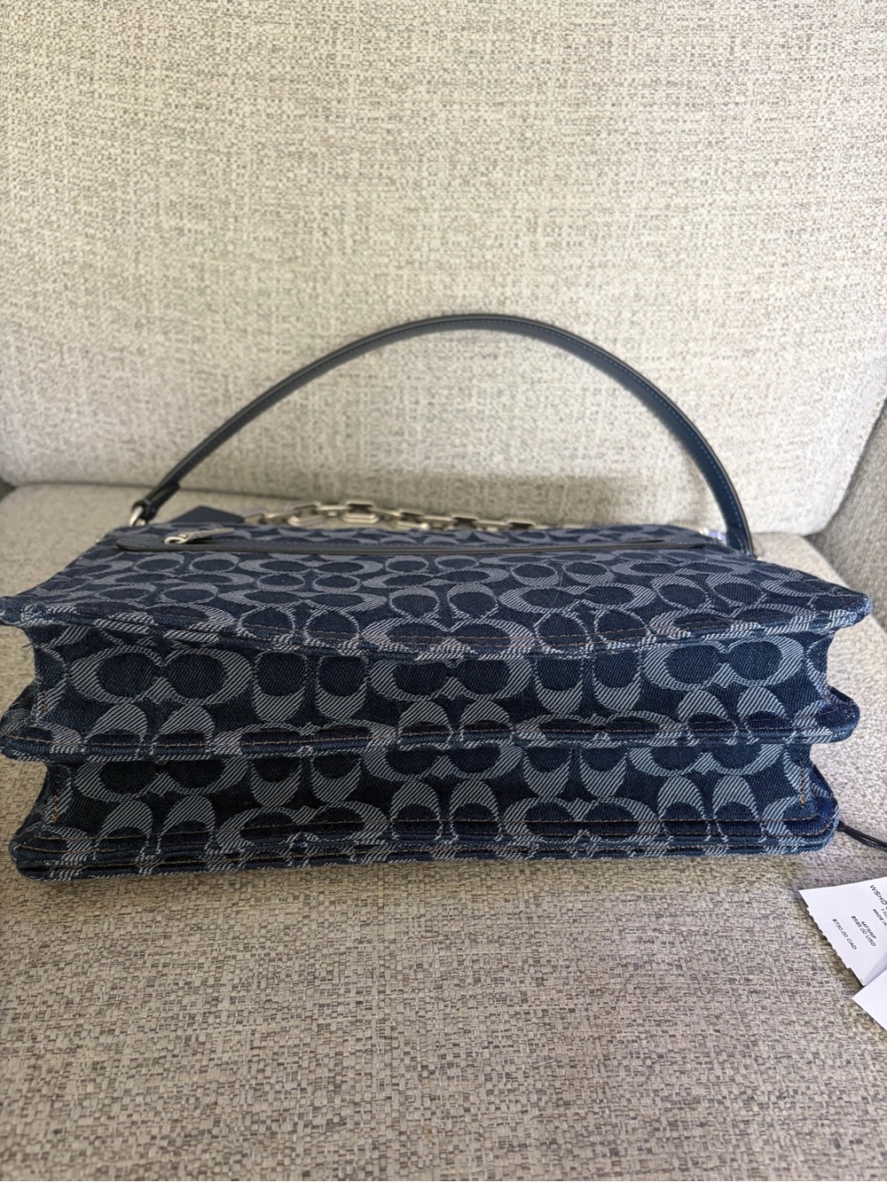 Coach Chain Tabby 30 in Signature Denim - Picture 3 of 7